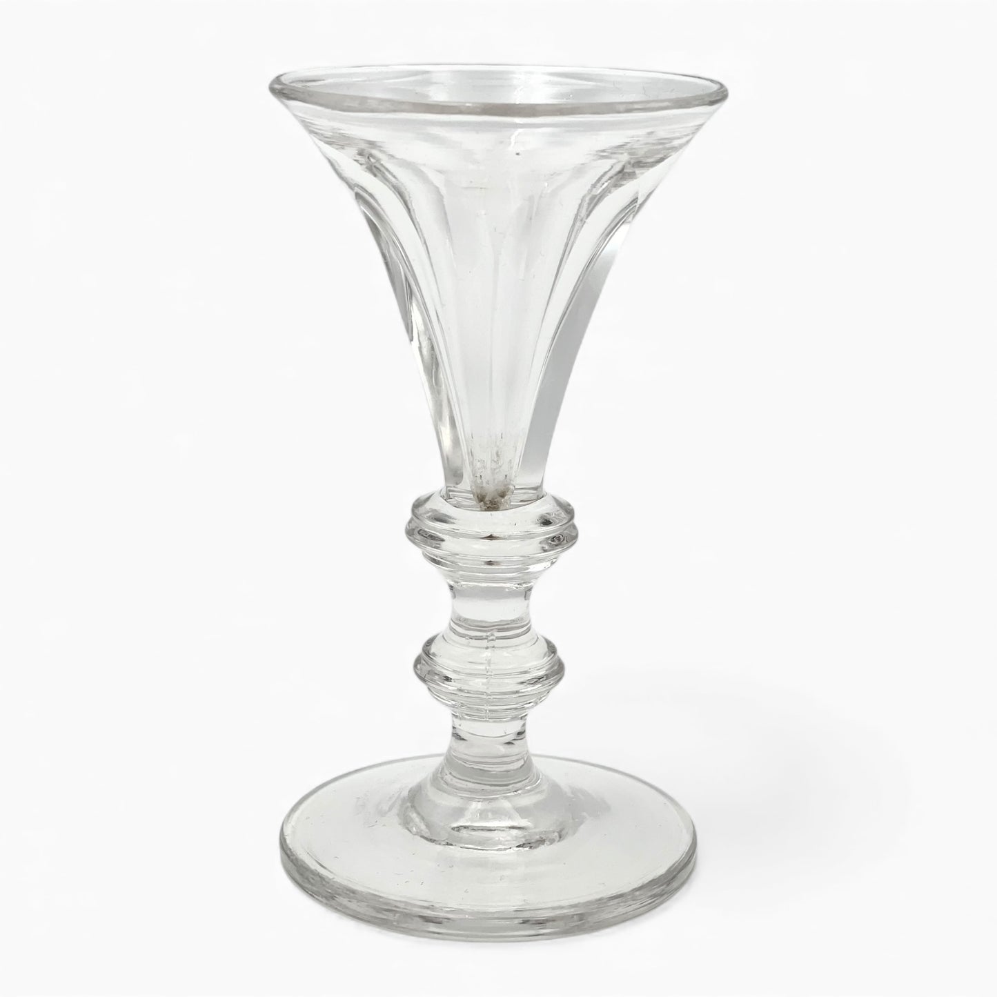 Set of 4 antique lead crystal glasses