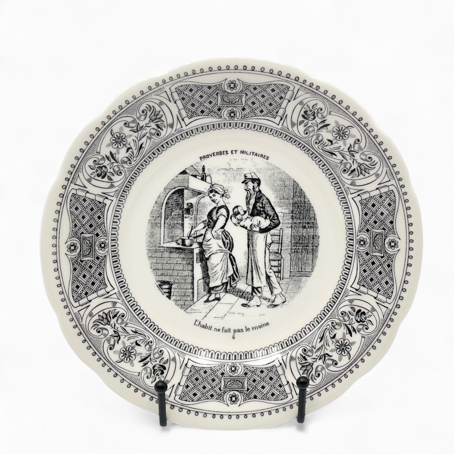 Set of 6 Vintage plates - Gien - France