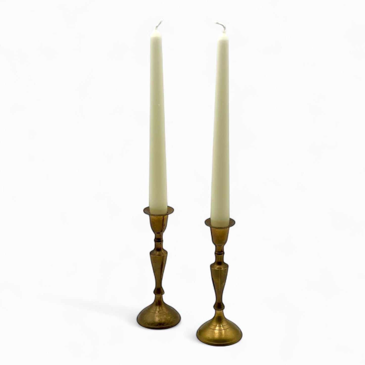 Pair of vintage brass candlesticks