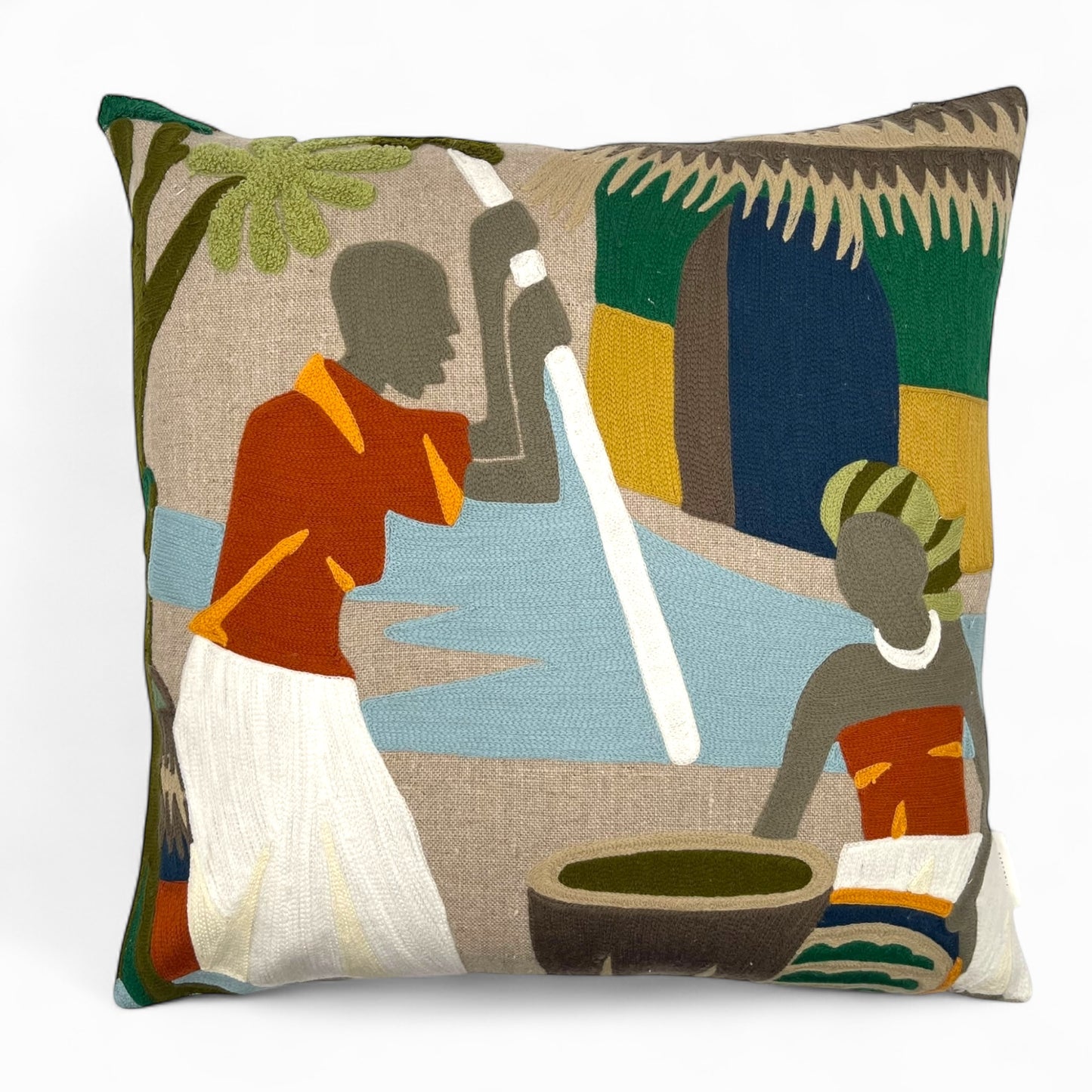 Pillow made with “Foresti Home” Italian fabric