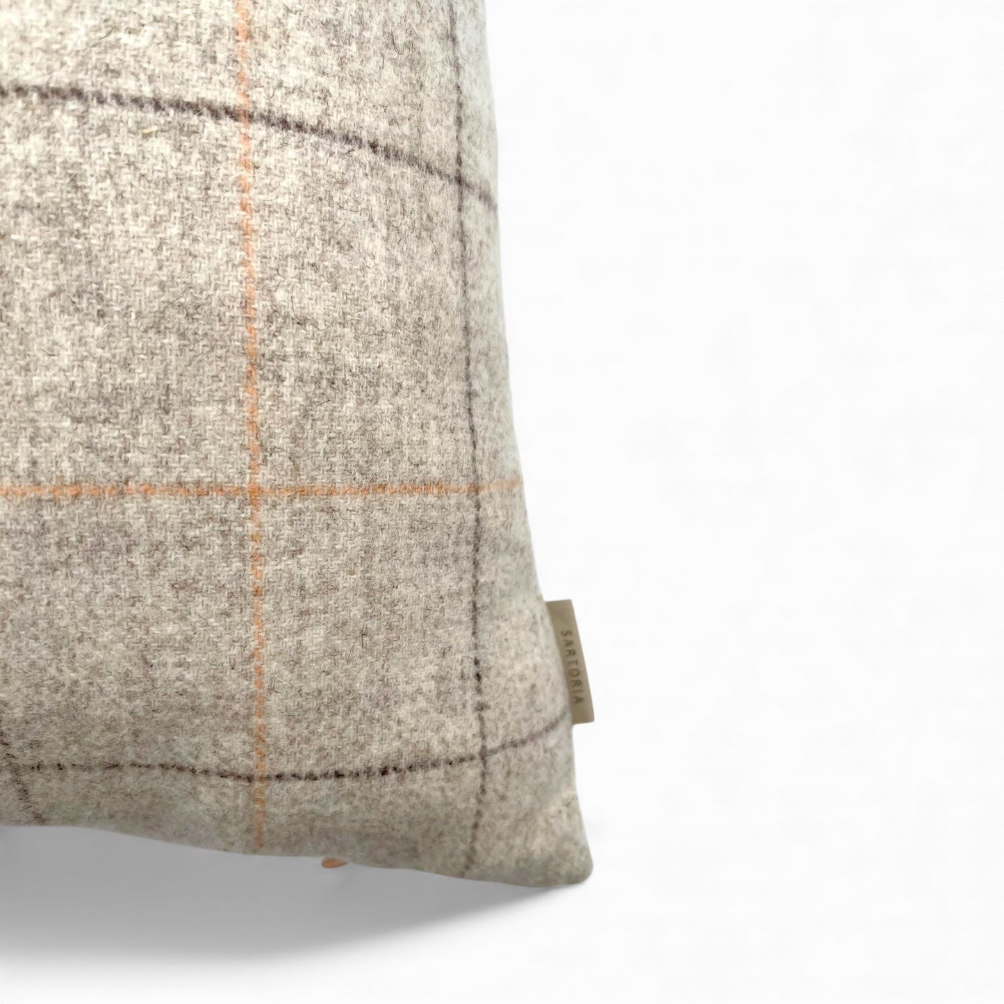 Pillow made with vintage Italian Virgin Wool and Angora