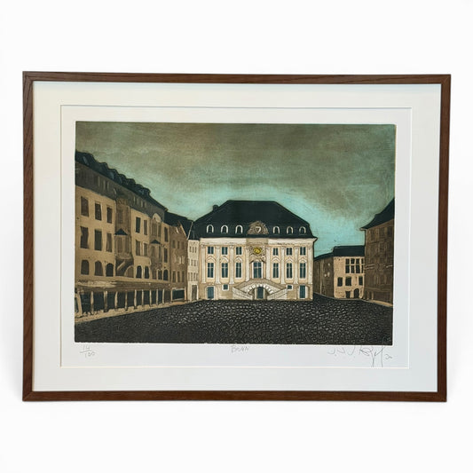 “BONN” Aquatint Etching by J.J.J. Rigal