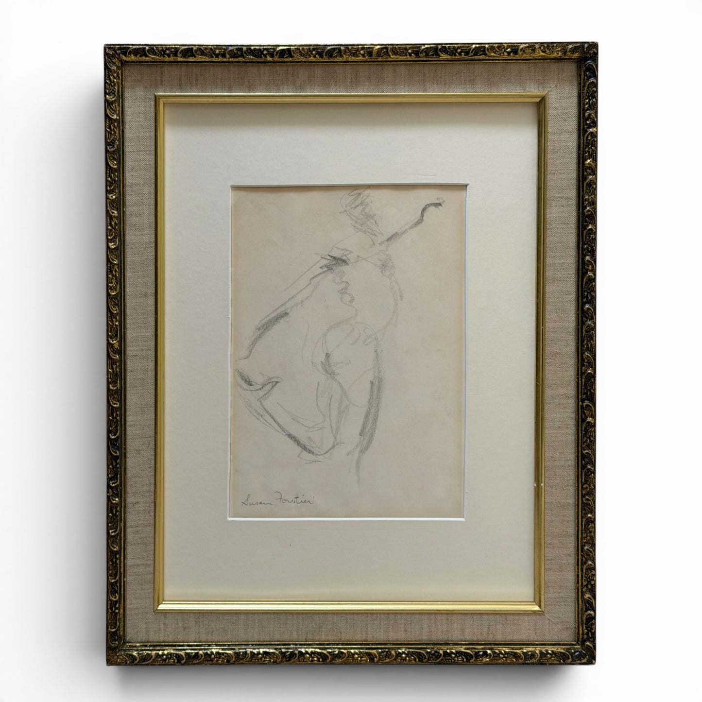 Gestural sketch of a dancer