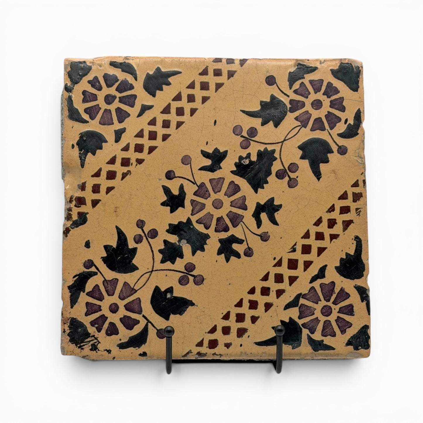 19th century Sicilian Majolica tile