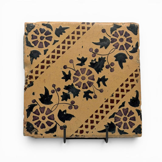 19th century Sicilian Majolica tile