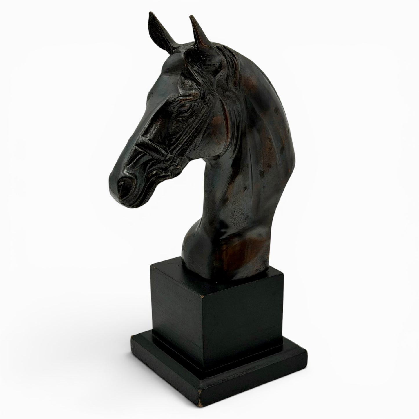 Vintage bronze horse sculpture
