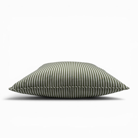 Pillow made with Anna French “Holden Stripe” fabric