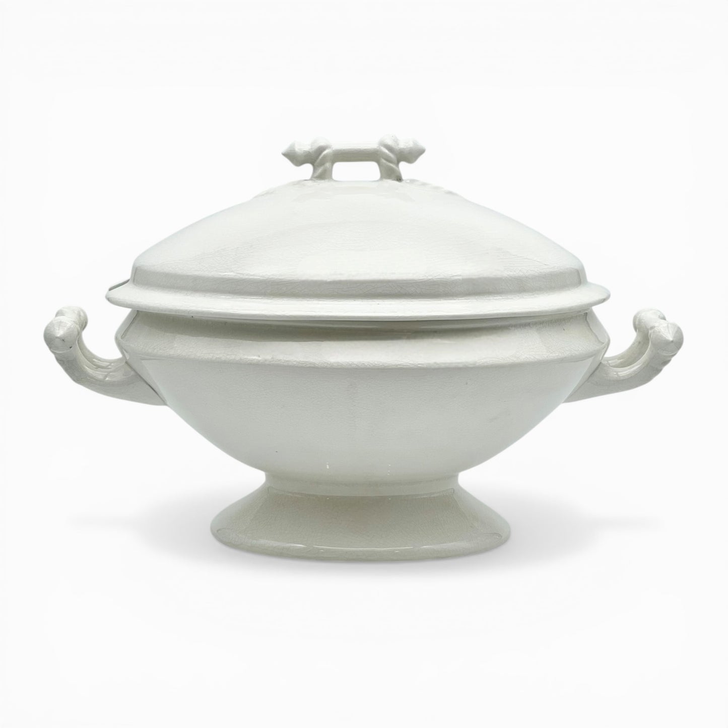 Large white ironstone tureen