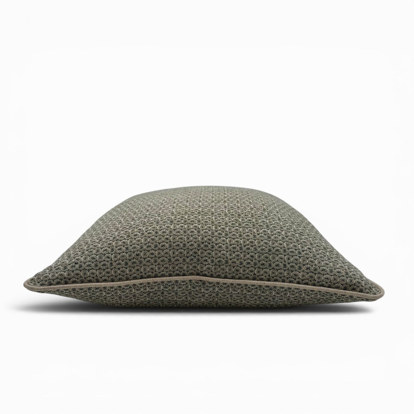 Pillow made with Ian Mankin English fabric