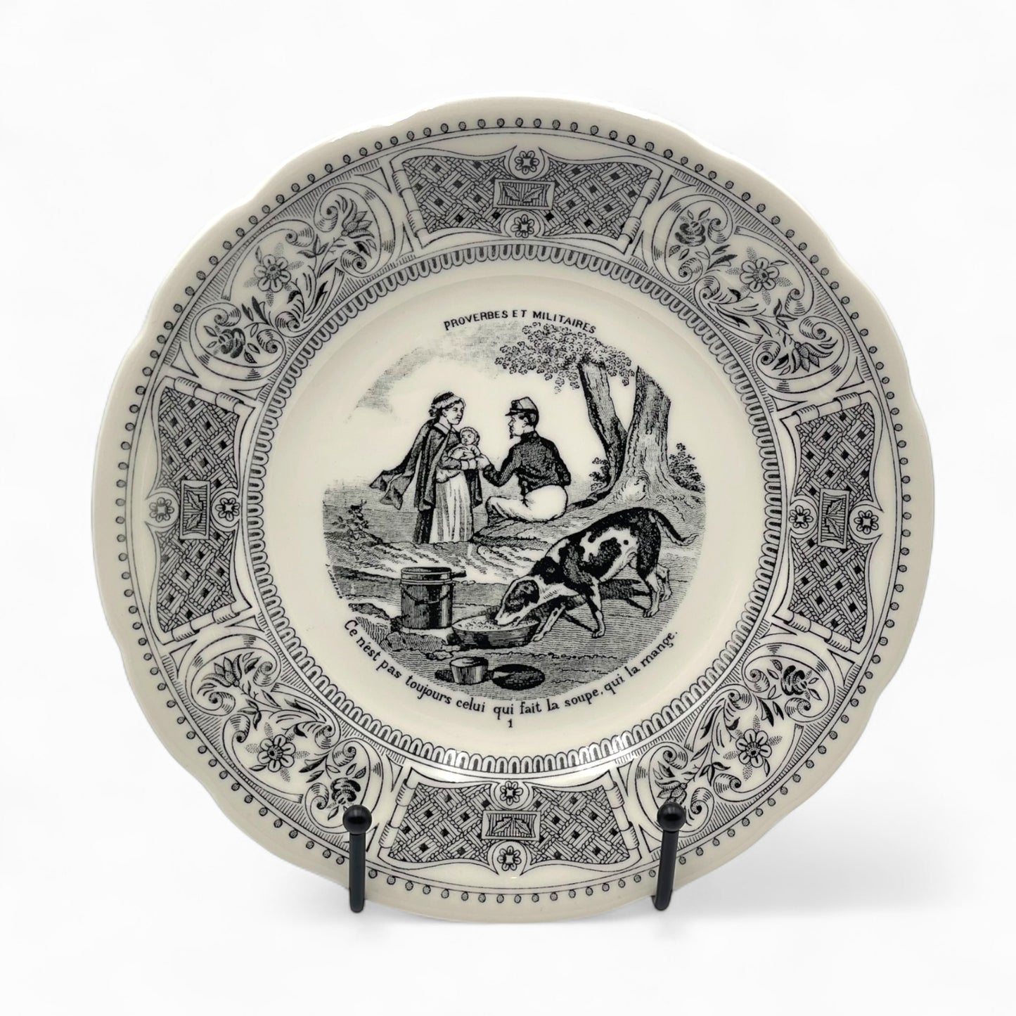 Set of 6 Vintage plates - Gien - France