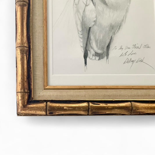 Delaney Wyck drawing of a Snowy Egret