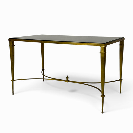 Vintage French Neoclassical brass coffee table