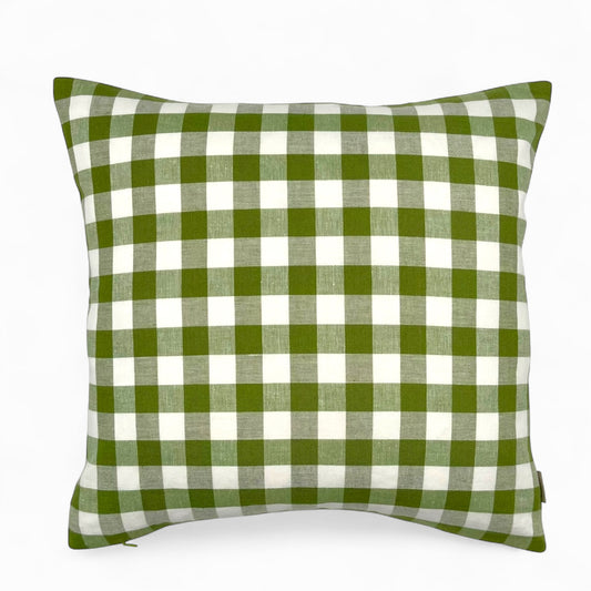 Pillow in vintage Italian green Vichy fabric
by BELLORA