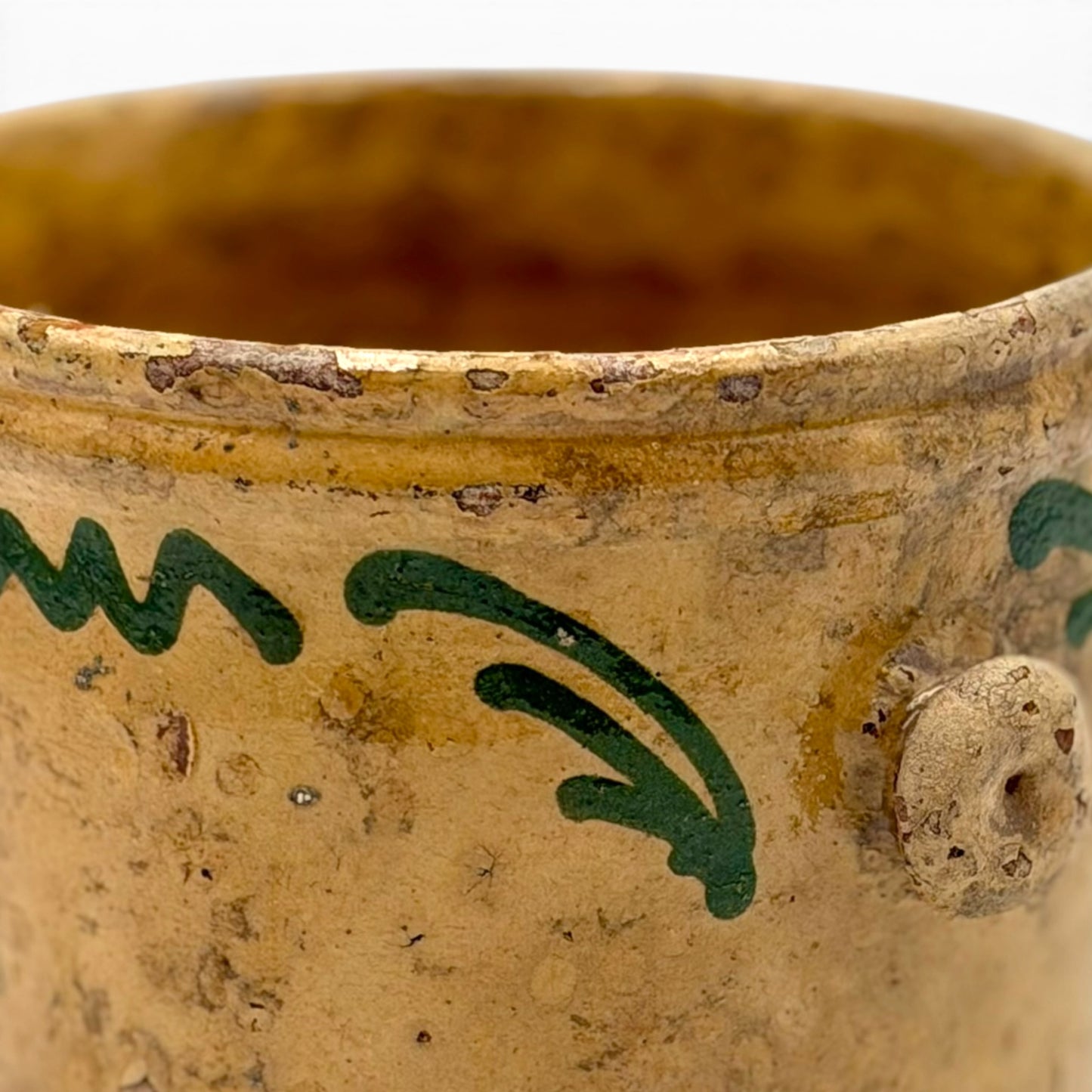 Antique French ceramic preserving pot