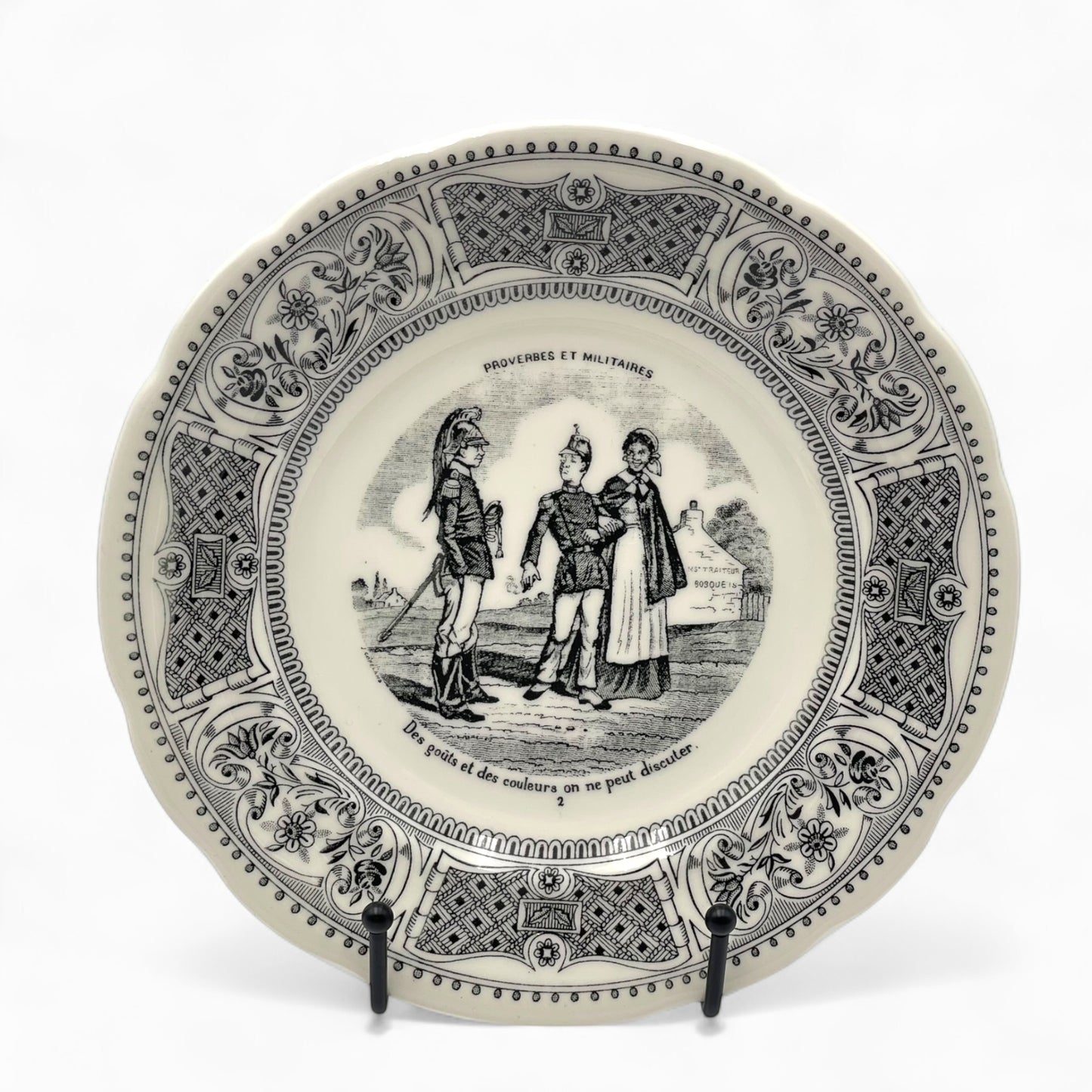 Set of 6 Vintage plates - Gien - France