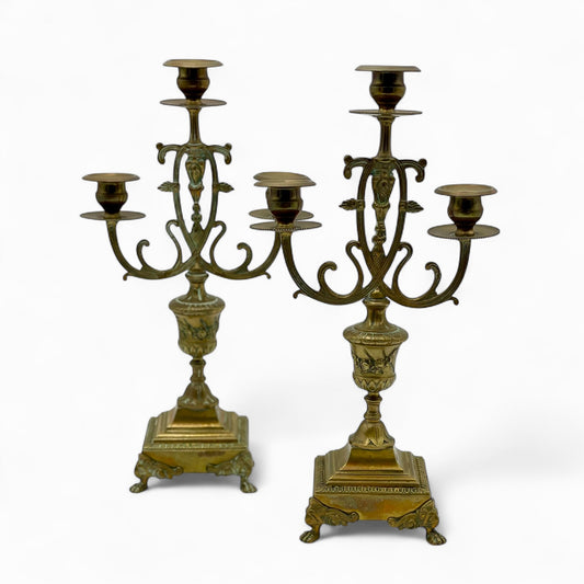 Pair of French antique candelabra