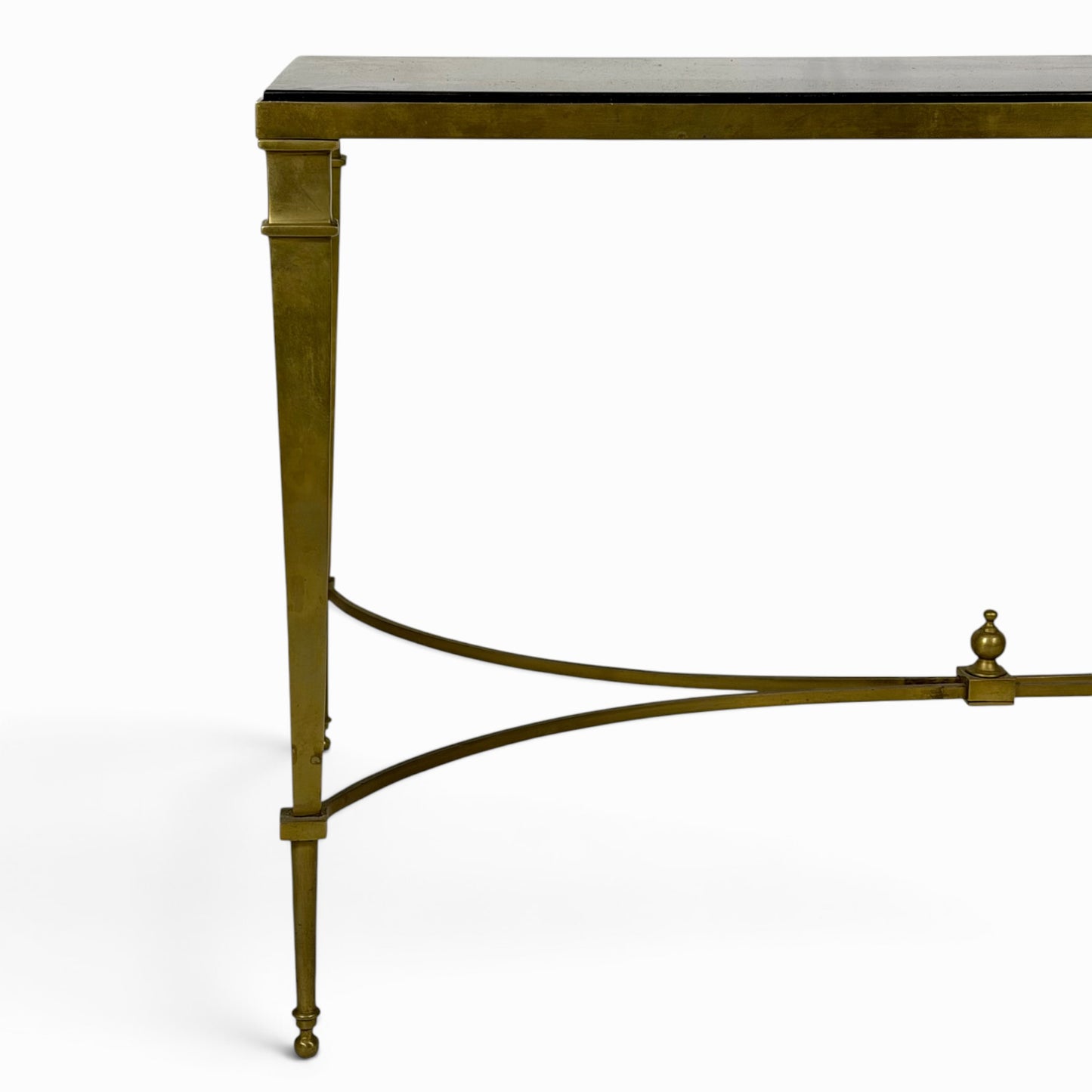 Vintage French Neoclassical brass coffee table
