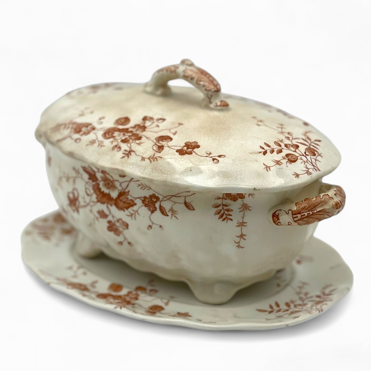 Vintage transferware tureen