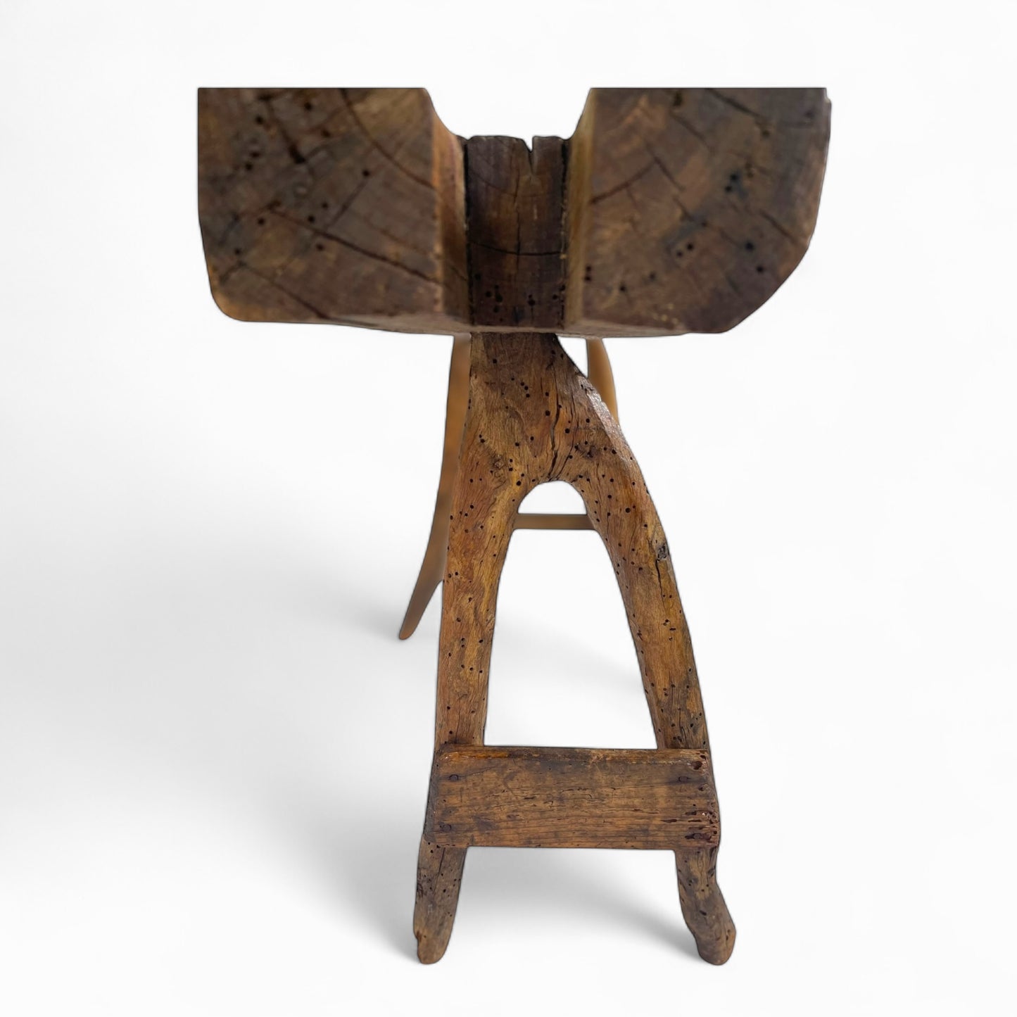 Antique rustic Sicilian bench