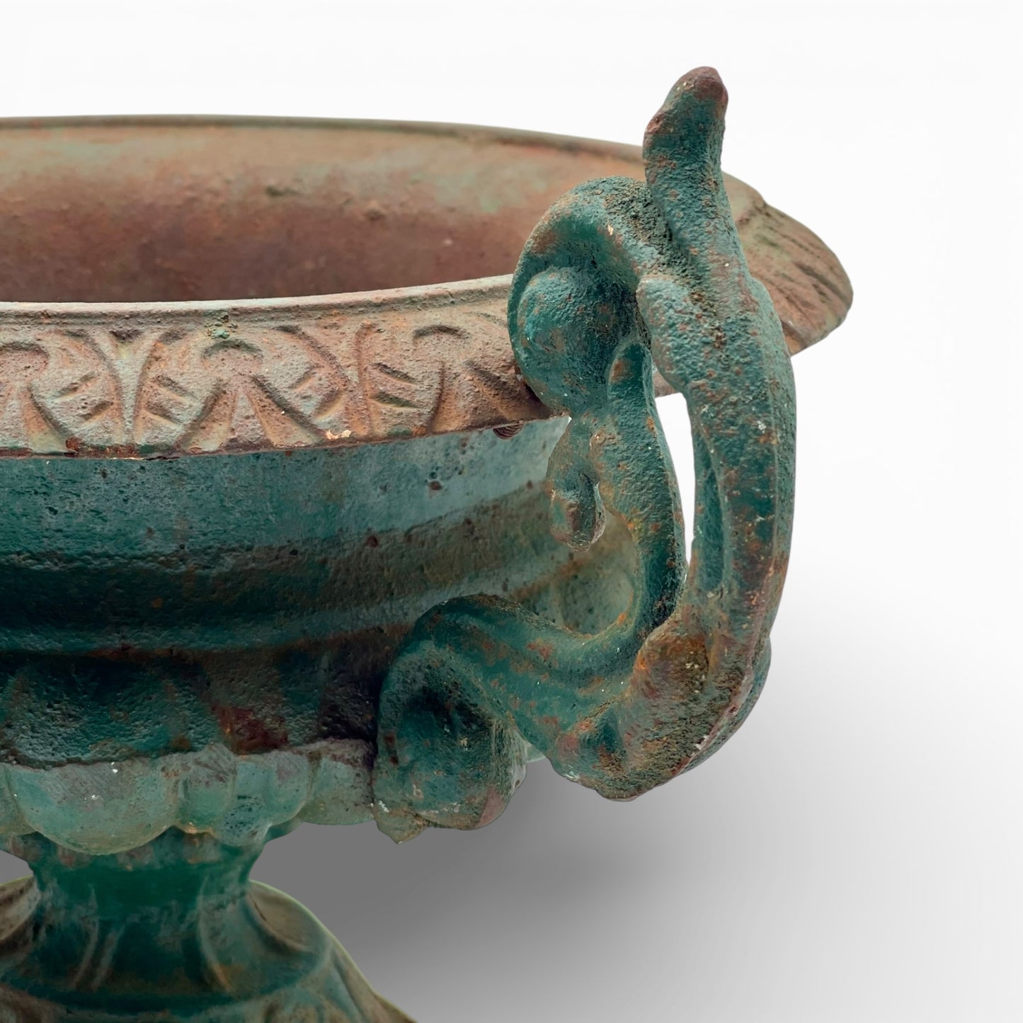 Antique French cast-iron urn