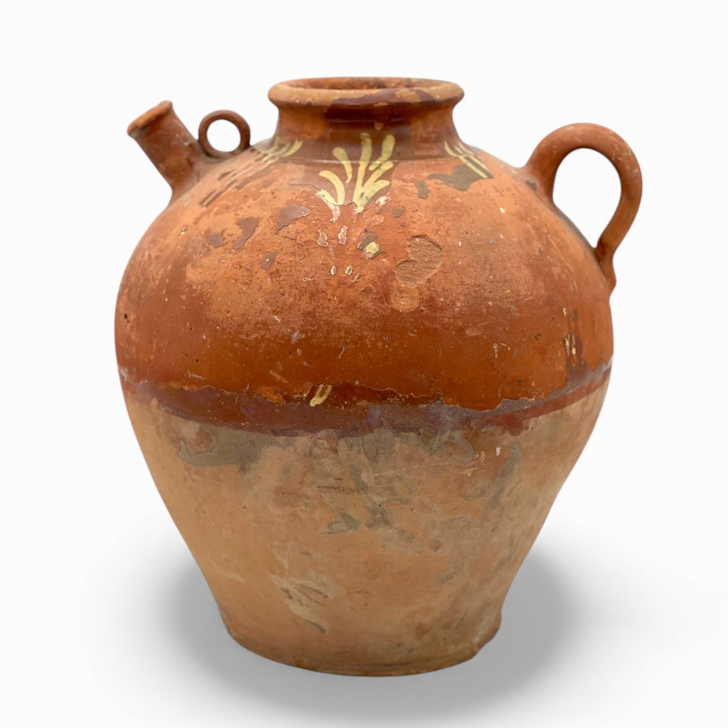 Antique French terracotta jug