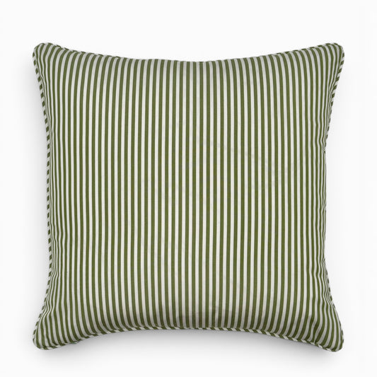 Pillow made with Anna French “Holden Stripe” fabric