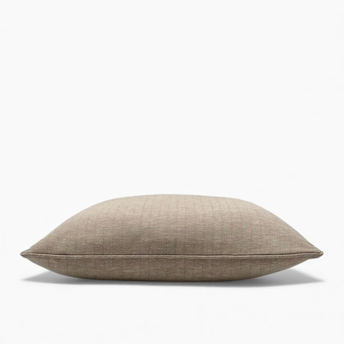 Pillow made with vintage Italian linen and silk fabric