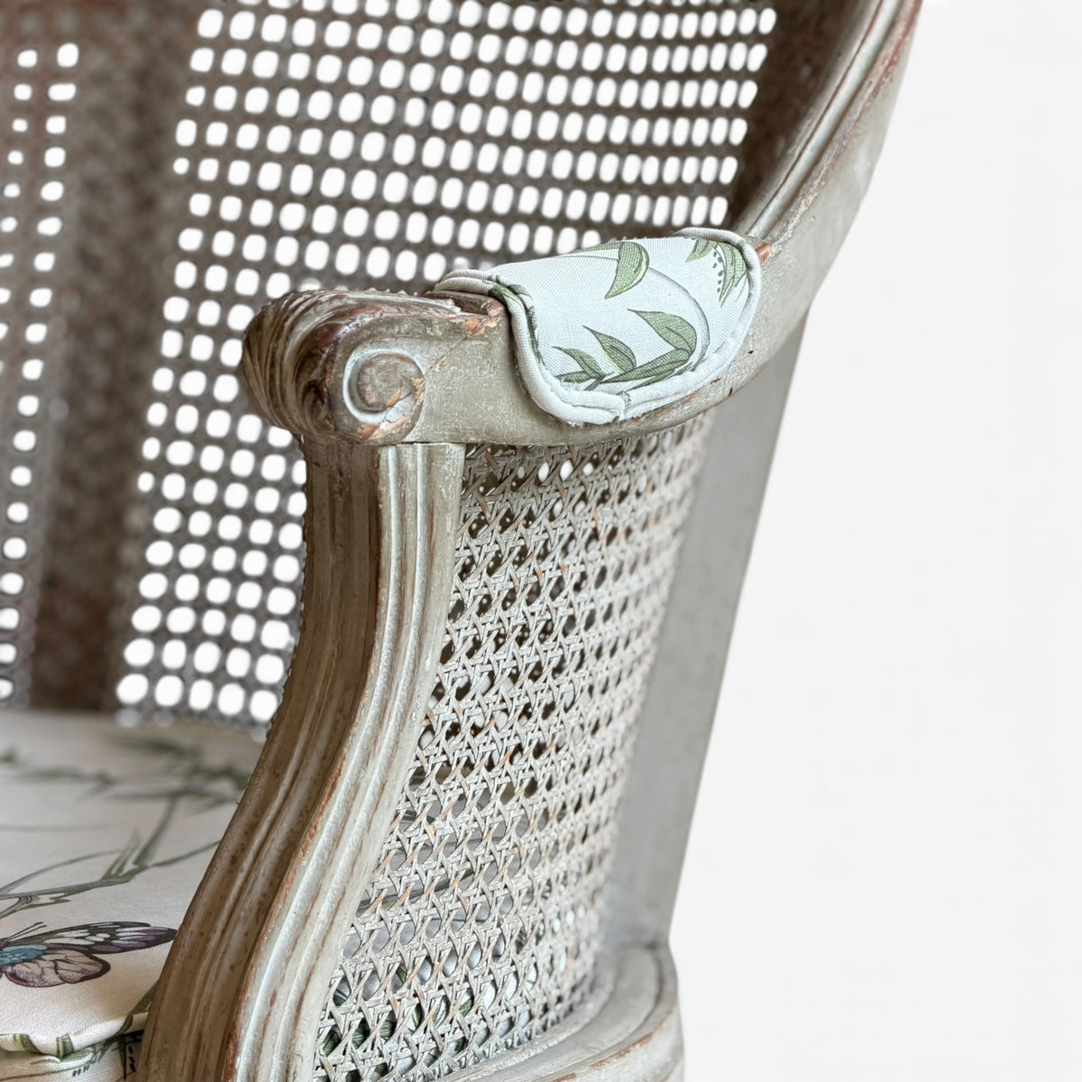 French Louis XVI (Directoire style) caned armchair
