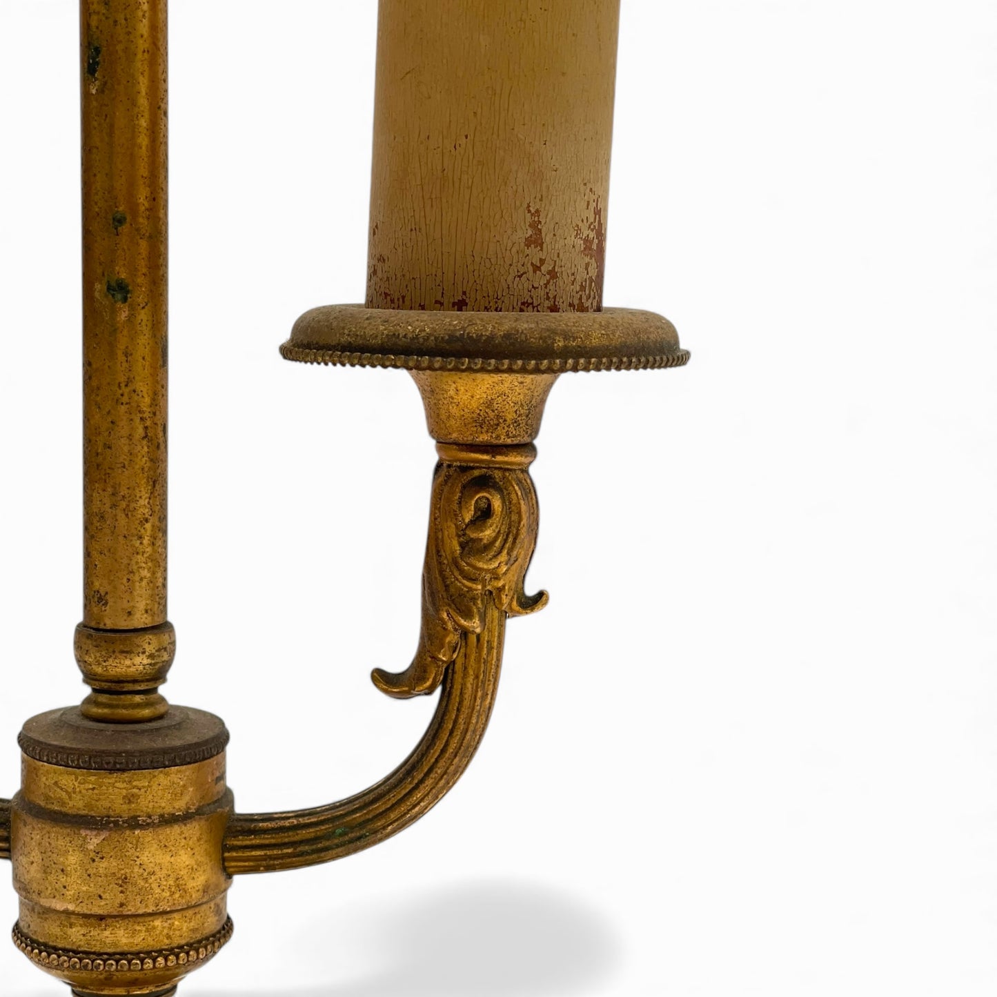 Antique French Empire style bouillote lamp