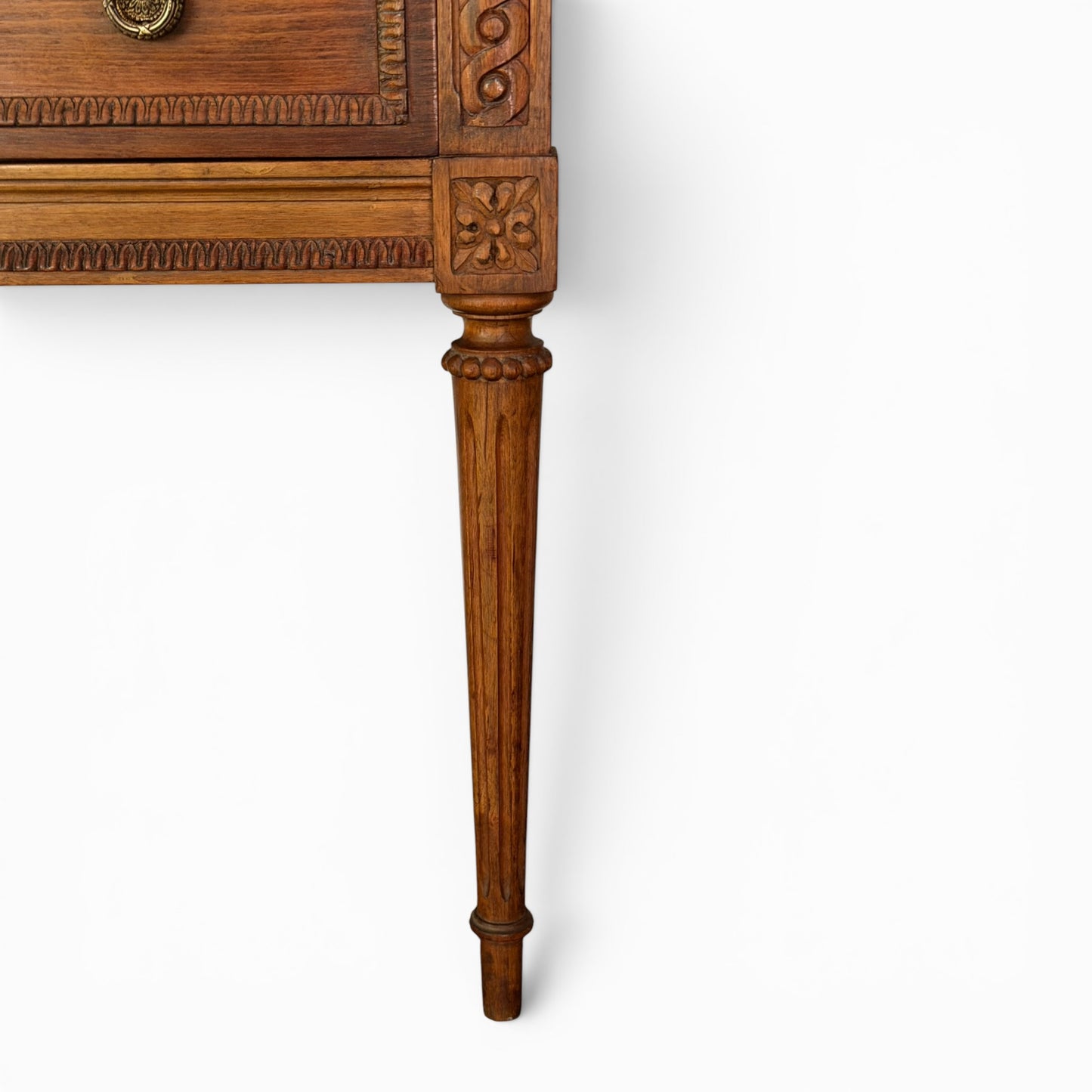 Vintage Louis XVI style marble top side table