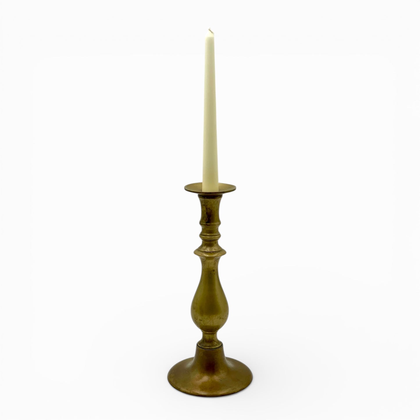 Vintage Art Deco brass candlestick