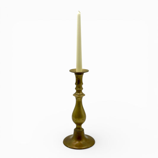 Vintage Art Deco brass candlestick