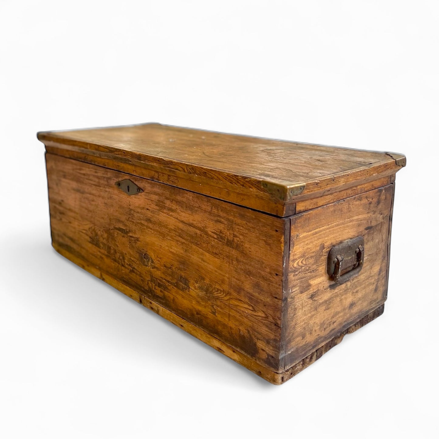 Antique wooden storage chest