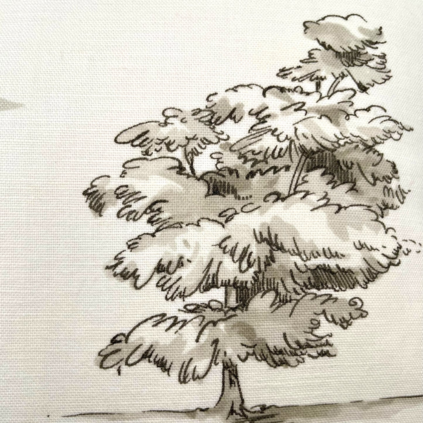 Pillow in vintage Nina Campbell “promenade” fabric