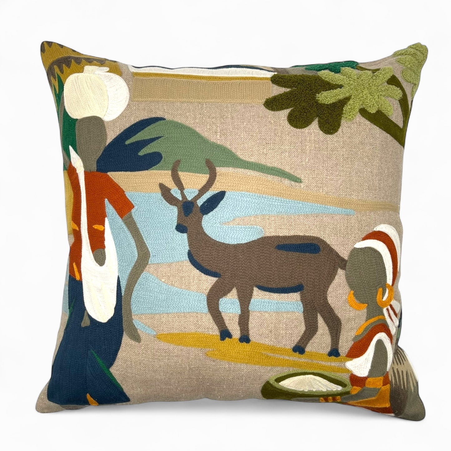 Pillow made with “Foresti Home” Italian fabric