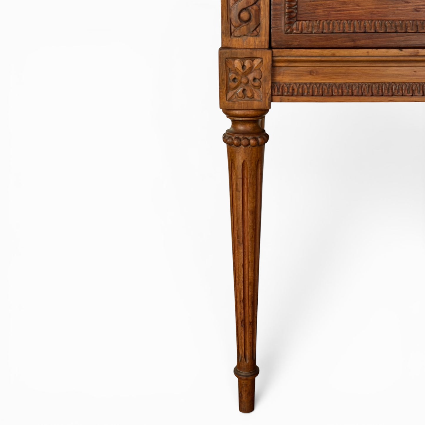 Vintage Louis XVI style marble top side table
