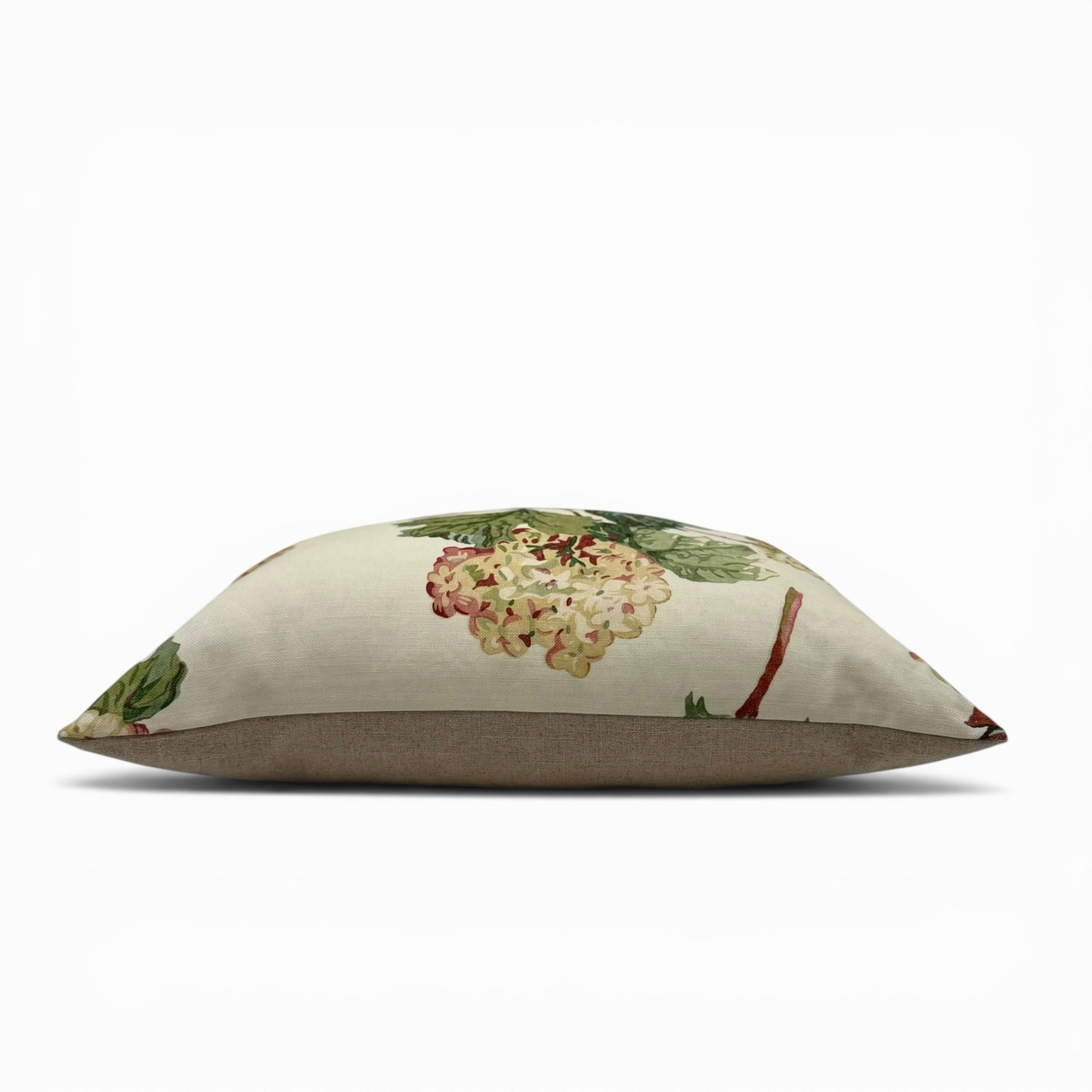 Pillow made with Anna French linen "Sussex Hydrangea"