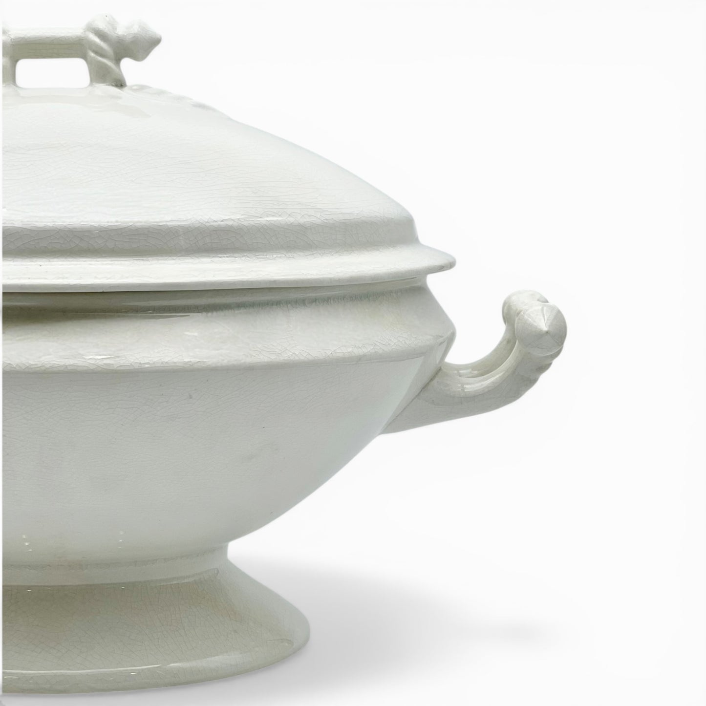 Large white ironstone tureen