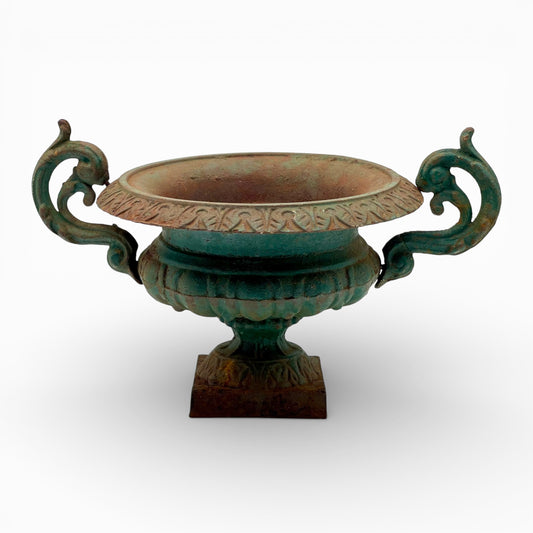 Antique French cast-iron urn