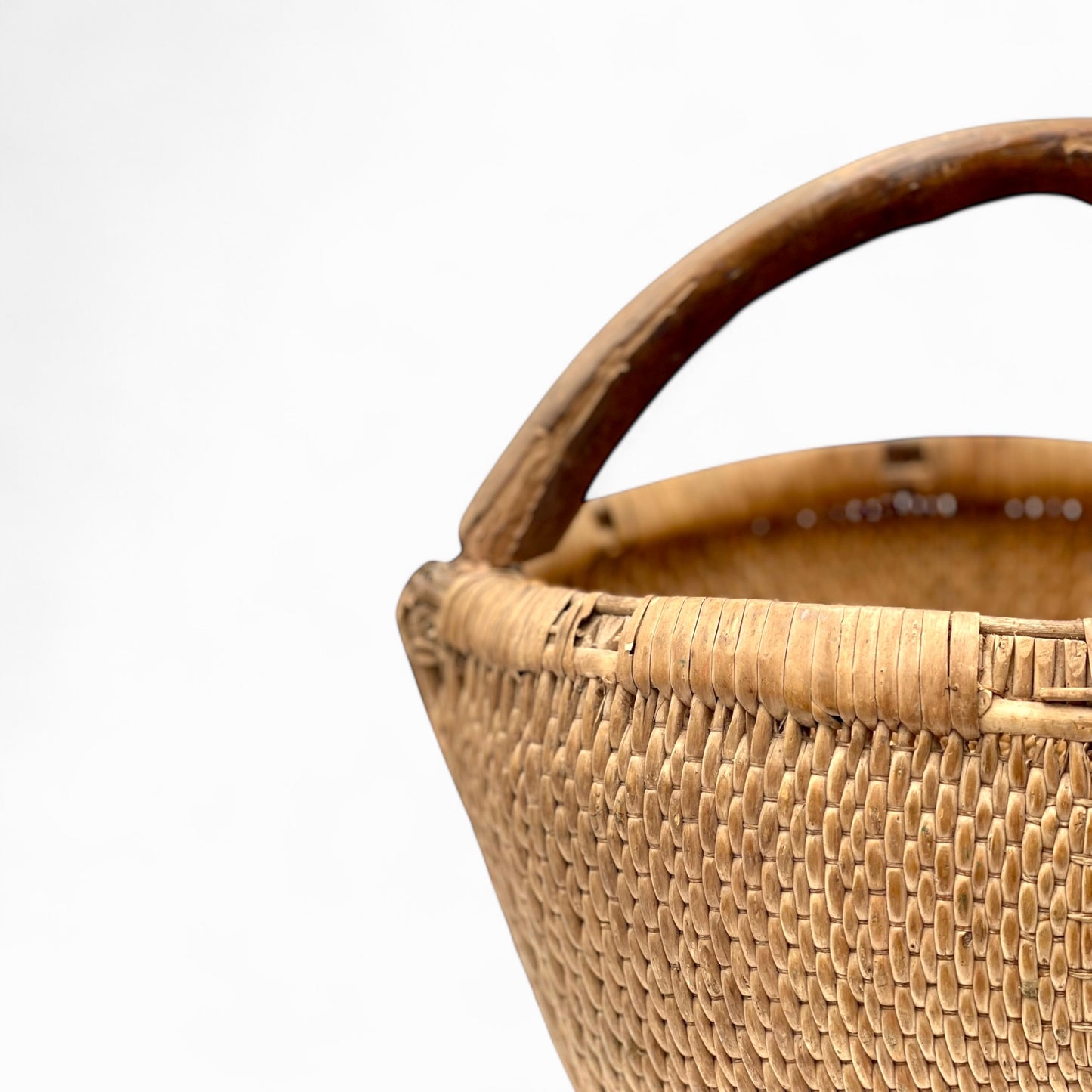 Antique Asian woven basket