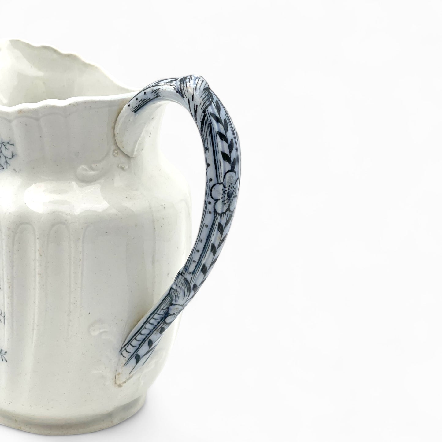 Antique transferware pitcher