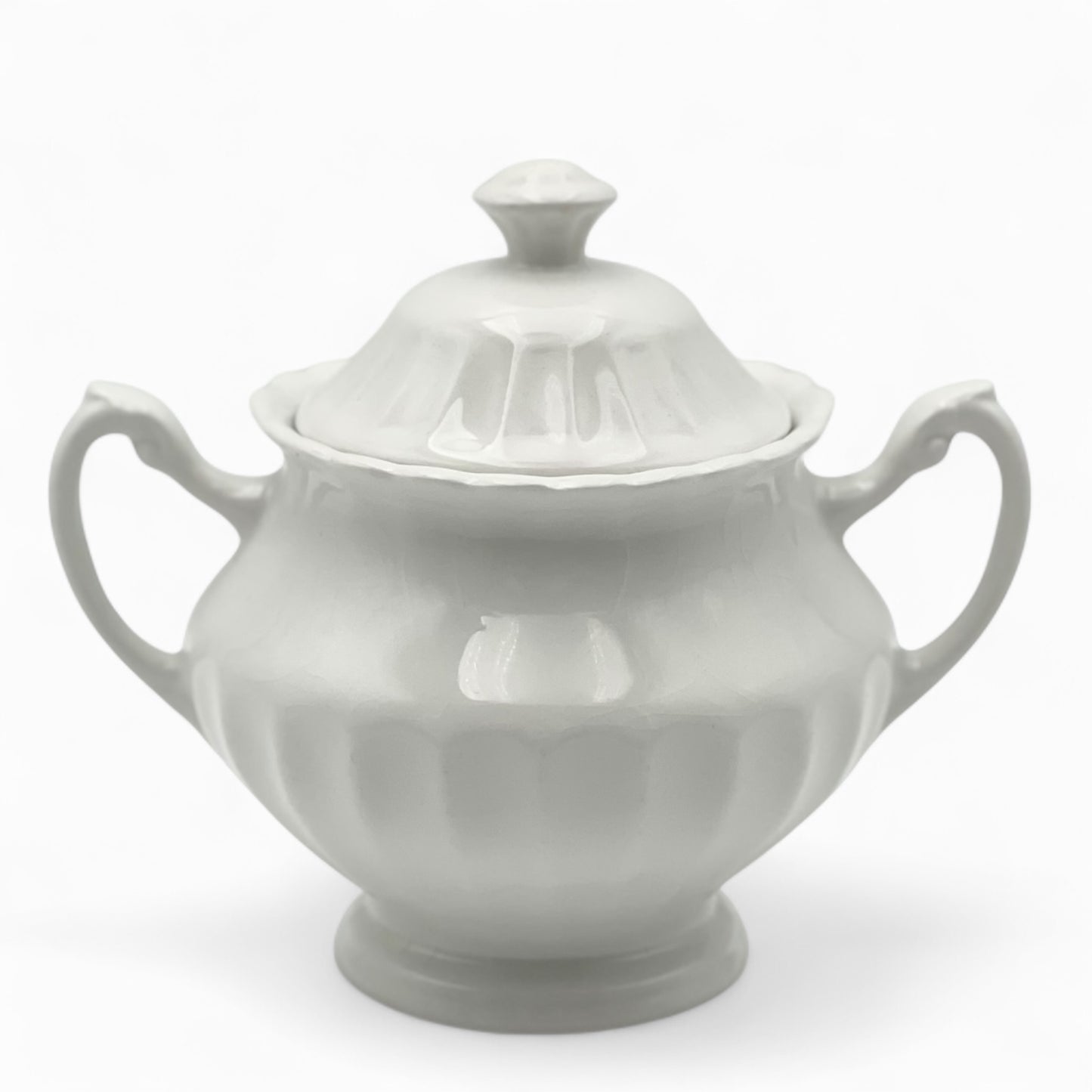 Vintage ironstone sugar bowl