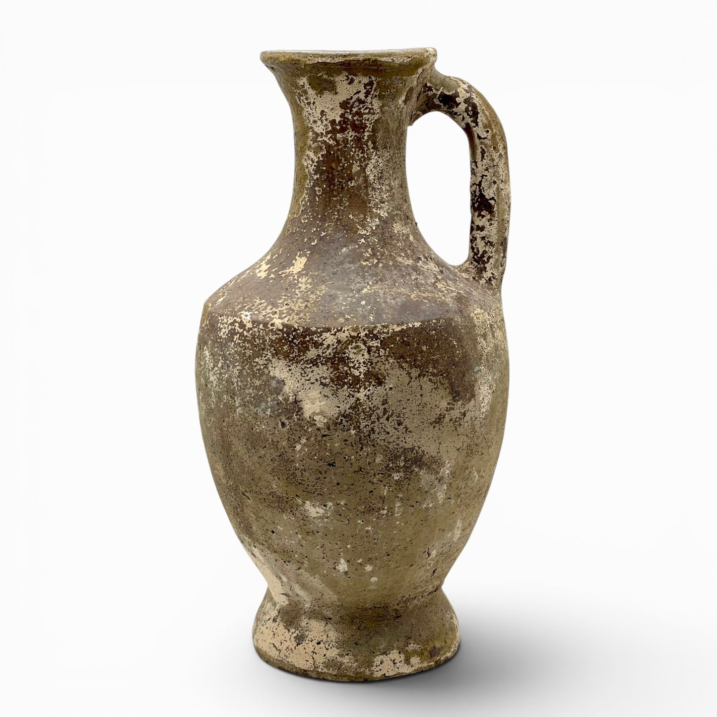 Handcrafted large vessel with one handle
