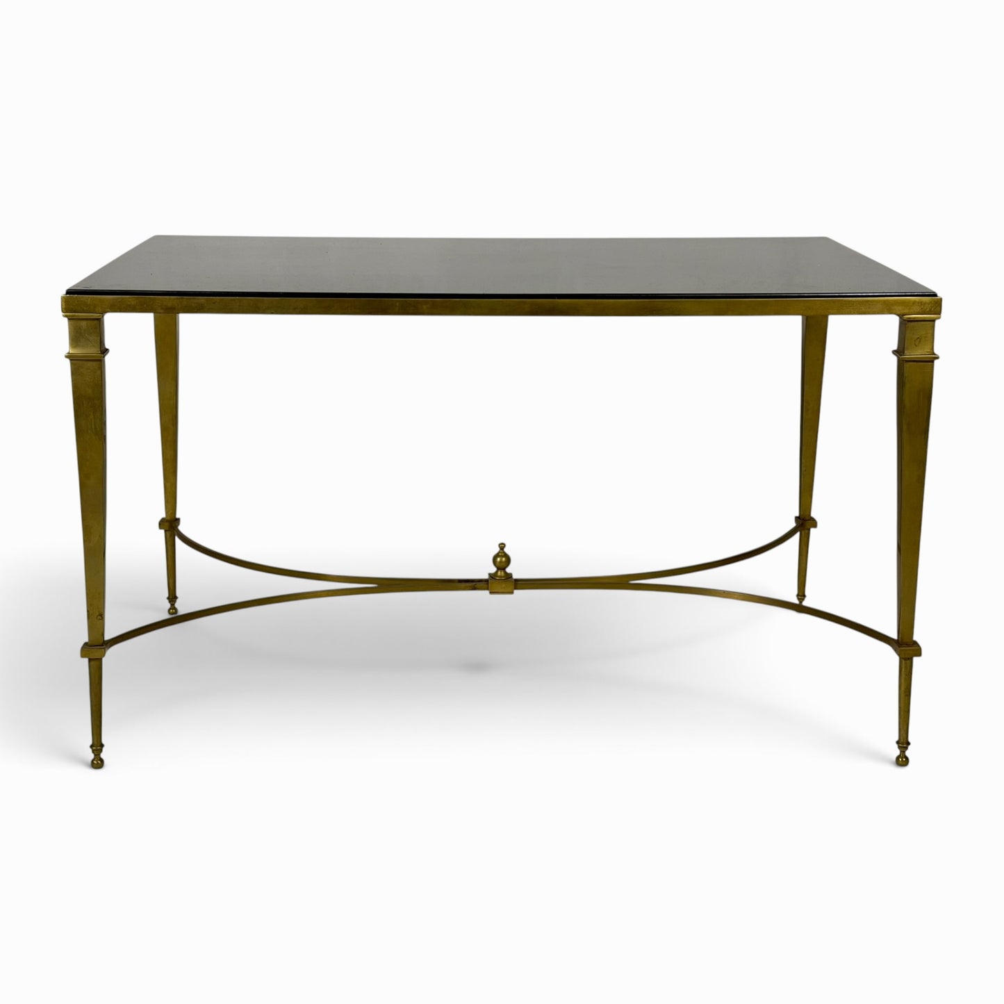 Vintage French Neoclassical brass coffee table