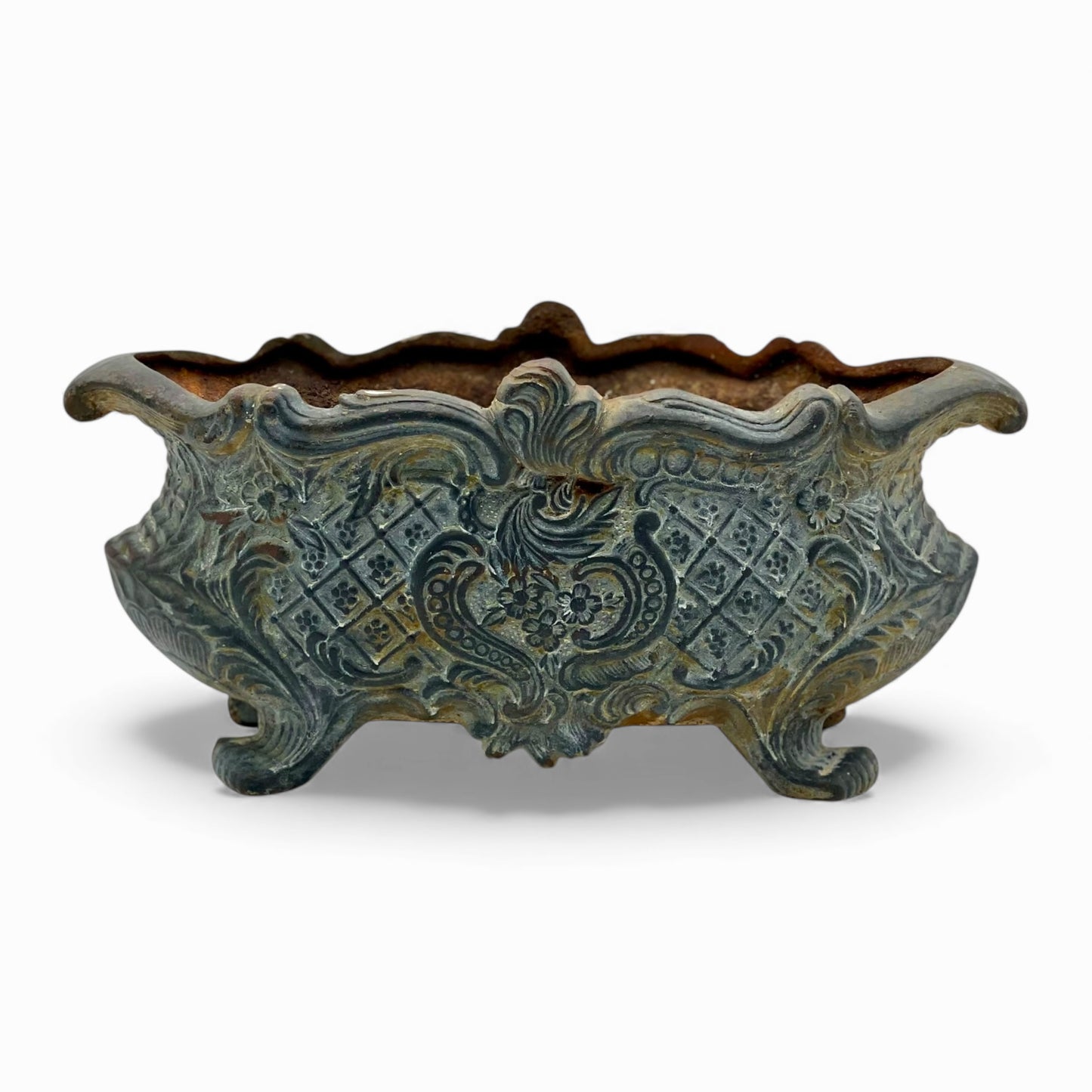 Antique French Large cast iron planter