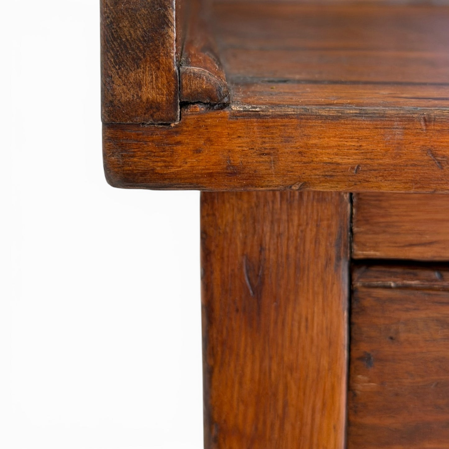 Antique English writing desk with gallery