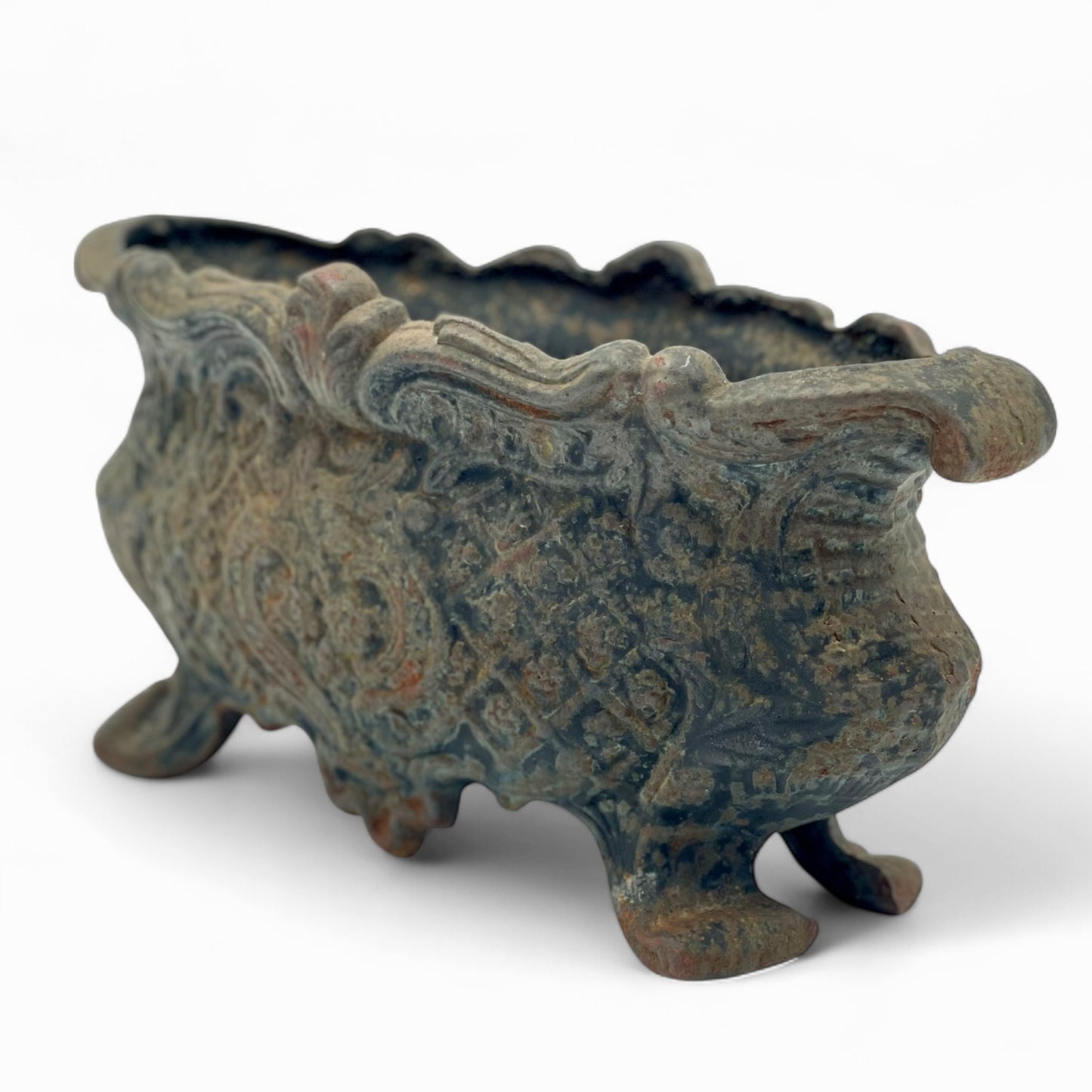 Antique French cast iron planter