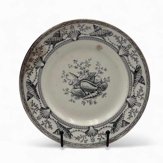 Antique Rolland & Clews transferware plate