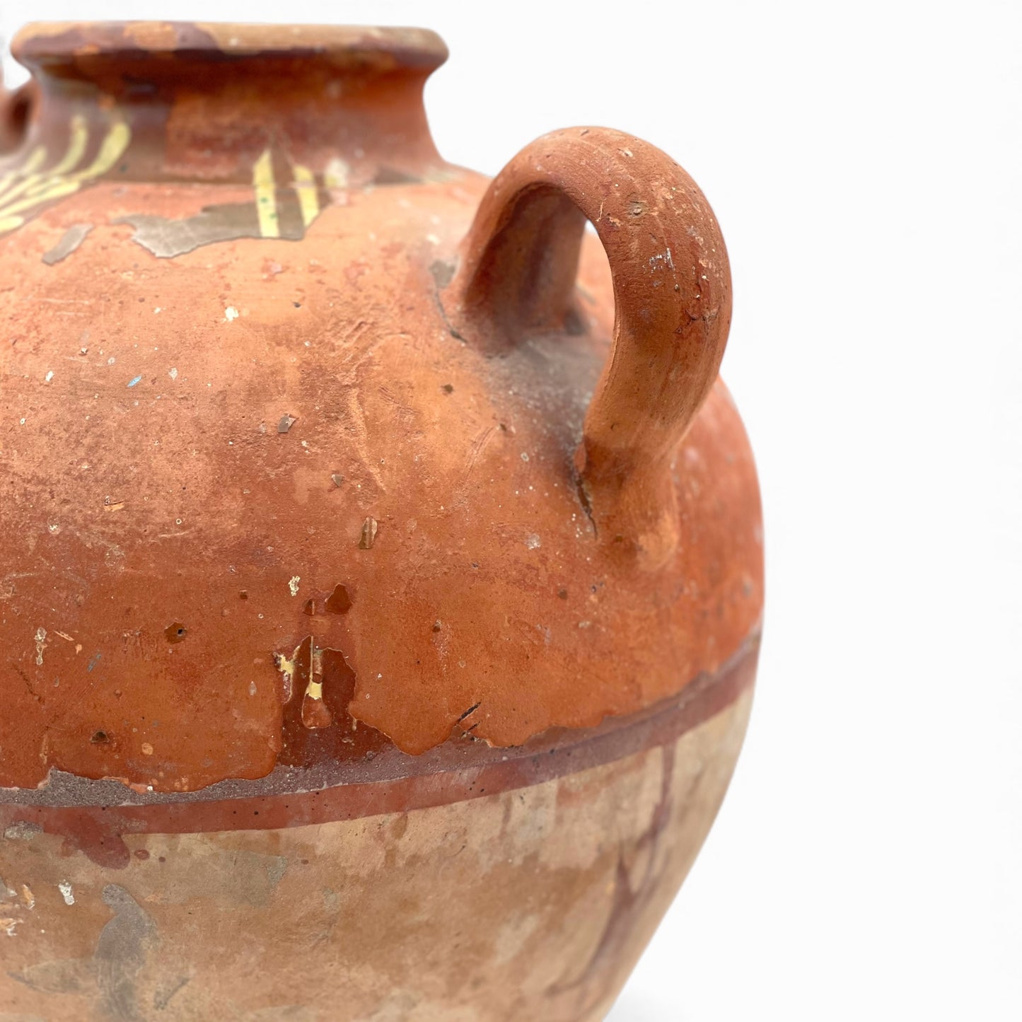 Antique French terracotta jug