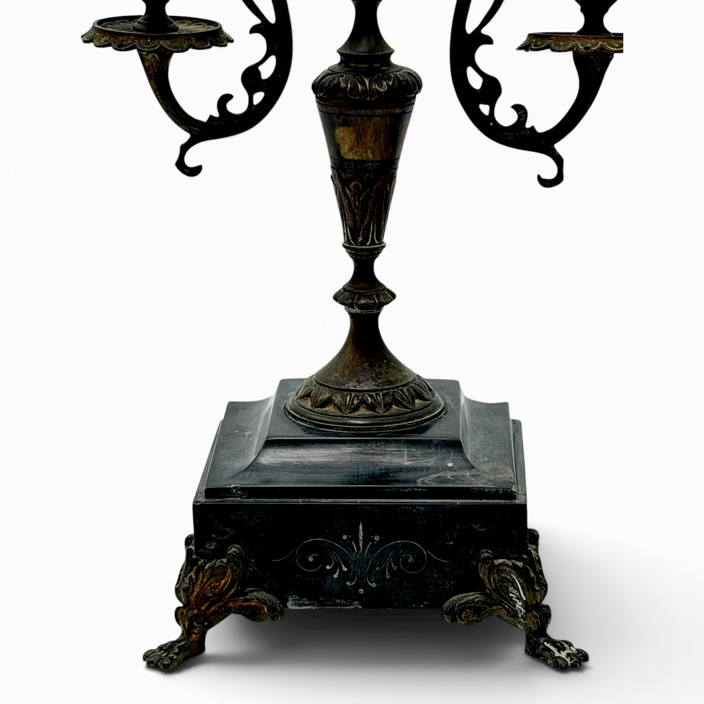 Rare pair of antique Napoleon III candelabra